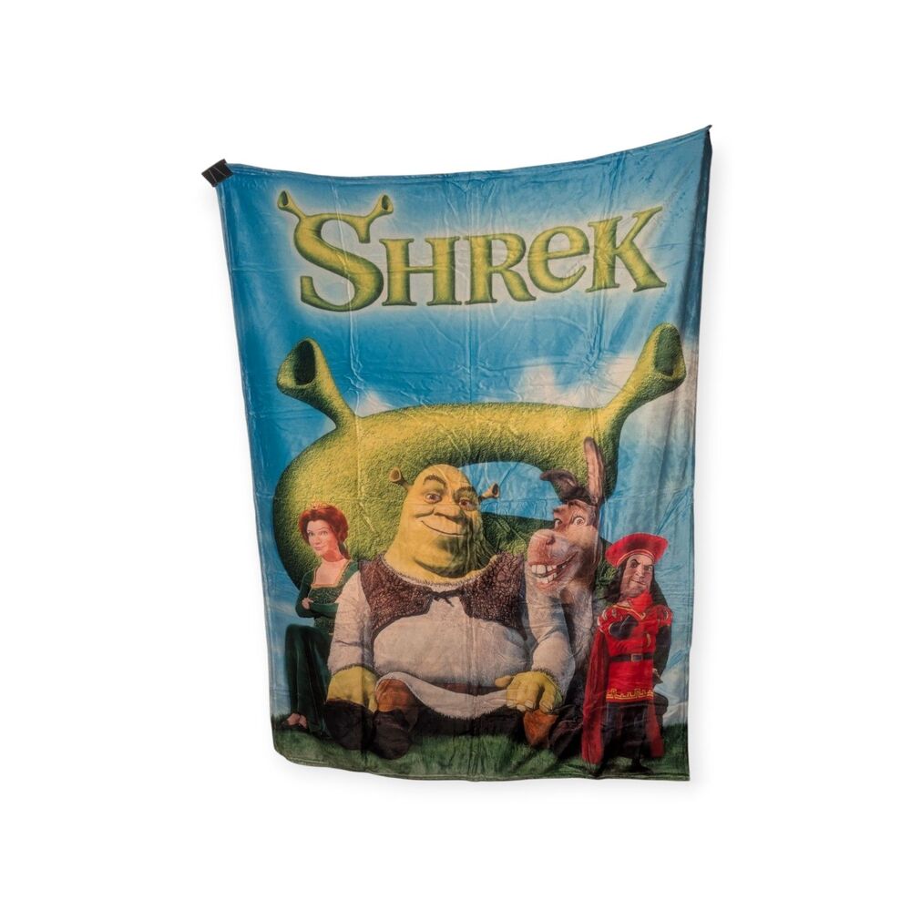 Shrek Fleece Throw Blanket Soft Comfy